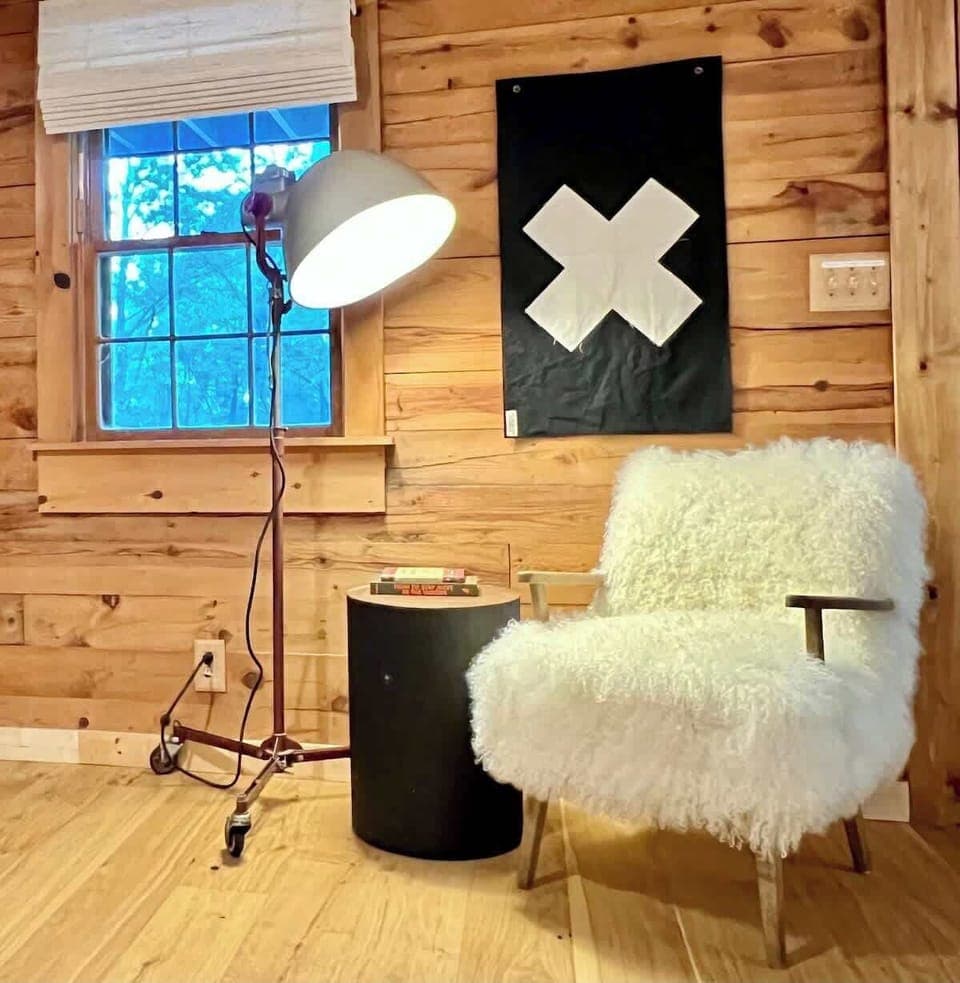 Glass Cabin: Accent chair.