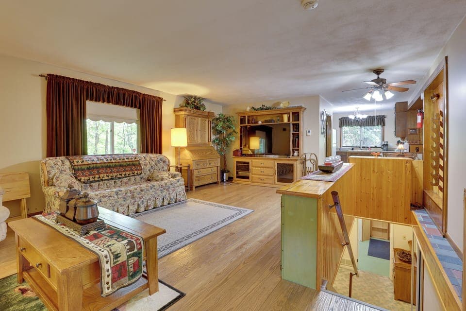 Living Room | 2 Full Sleeper Sofas | Central Heating & A/C | Main Level