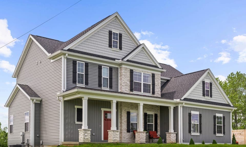 Stunning modern home with porch