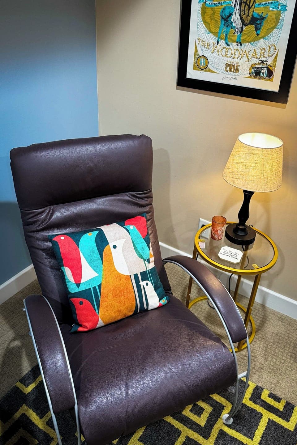 reclining chair for reading or TV