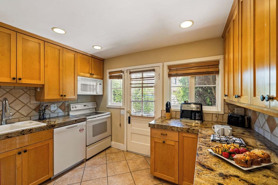 Fully-equipped kitchen.