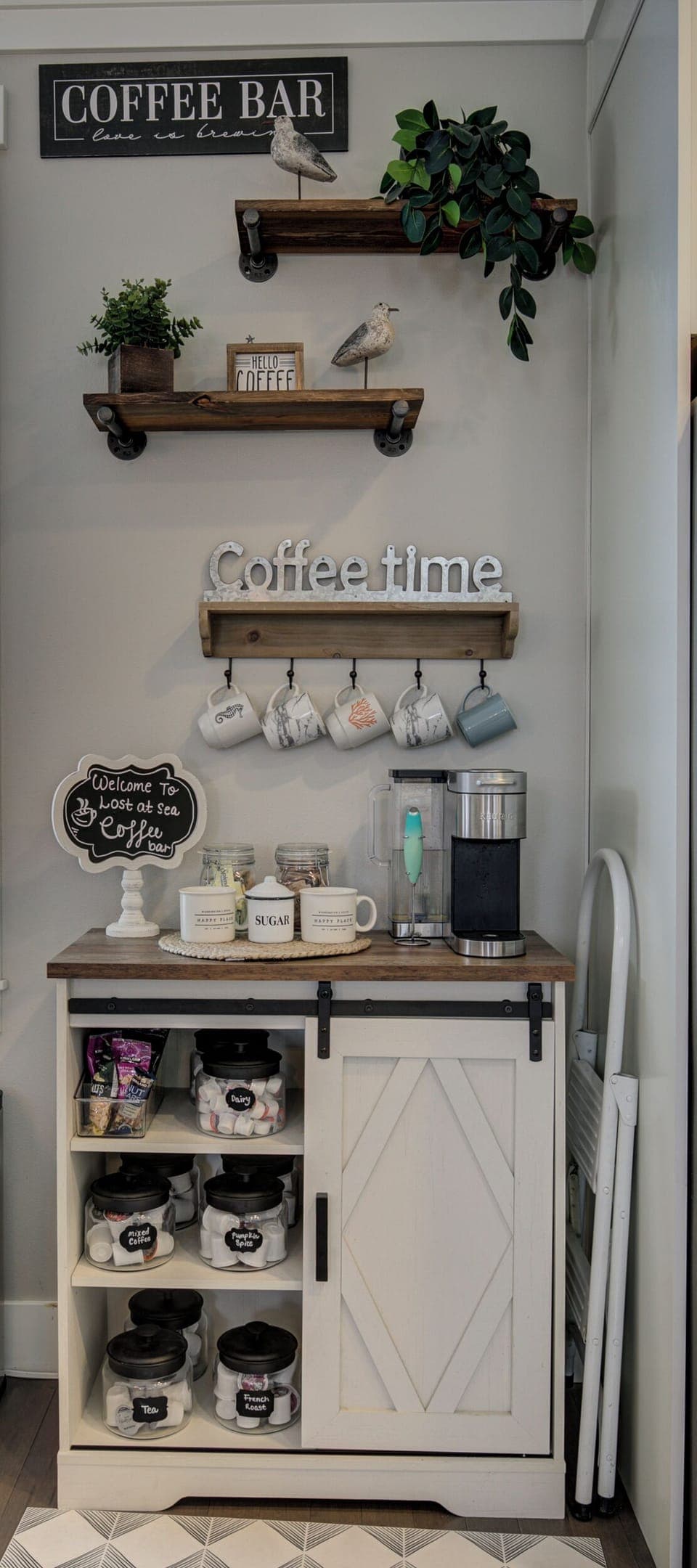 There is a full coffee bar with a variety of options for your use! 