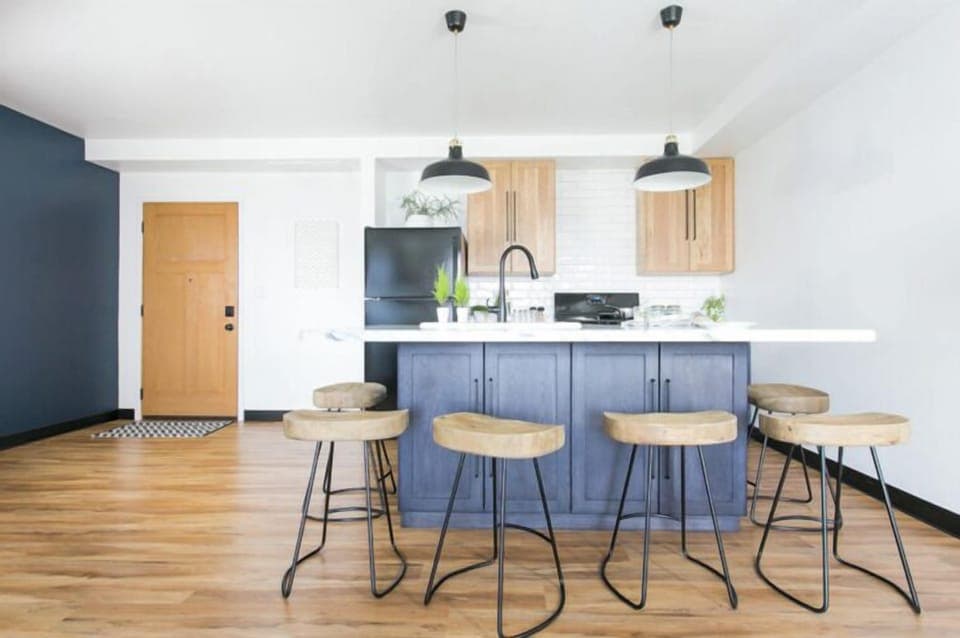 In addition to the rooftop kitchen, you have a fully-equipped kitchen indoors with all of your cooking and baking essentials! (No Food Provided)