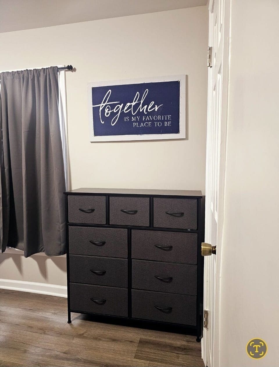 Bedroom #1 with dresser.