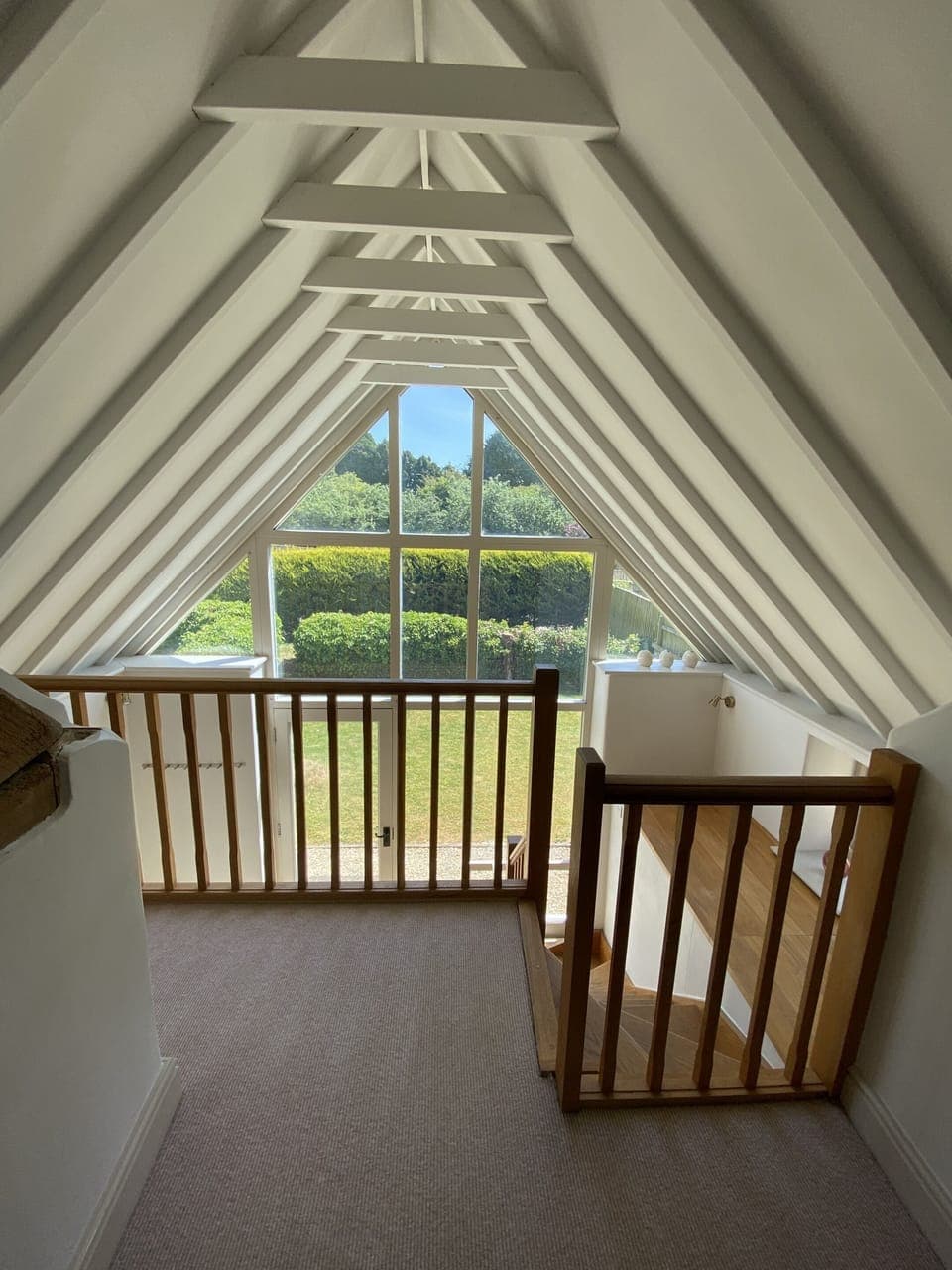 View from top of stairs landing