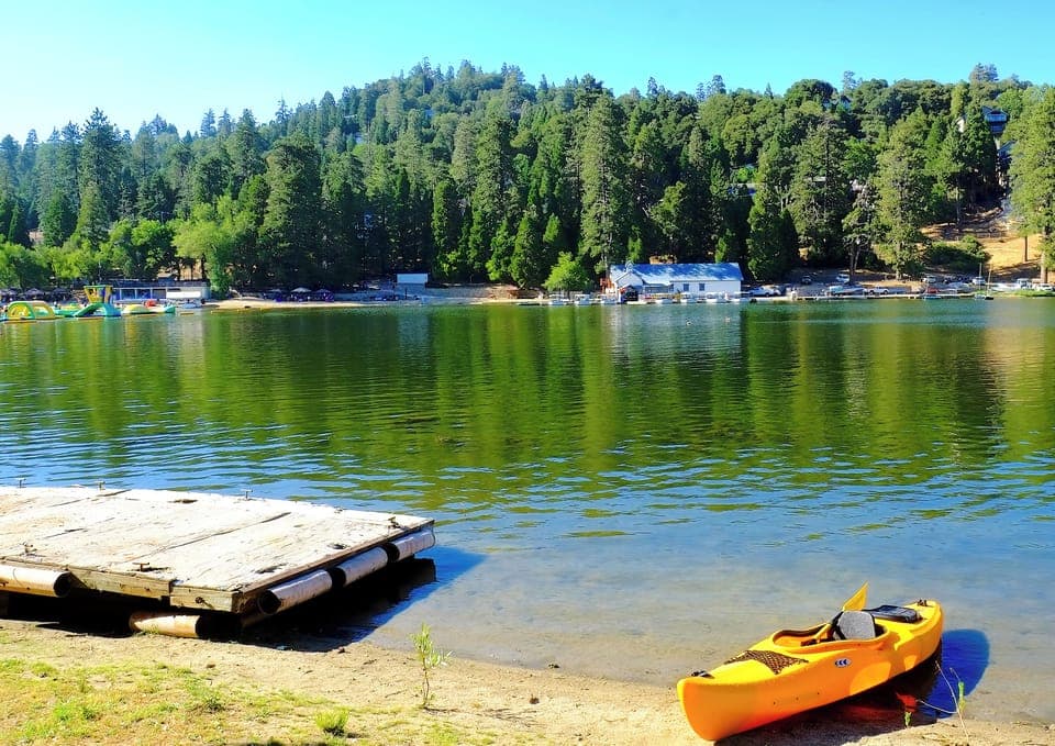 Lake Gregory fishing, kayaks ebike rentals.