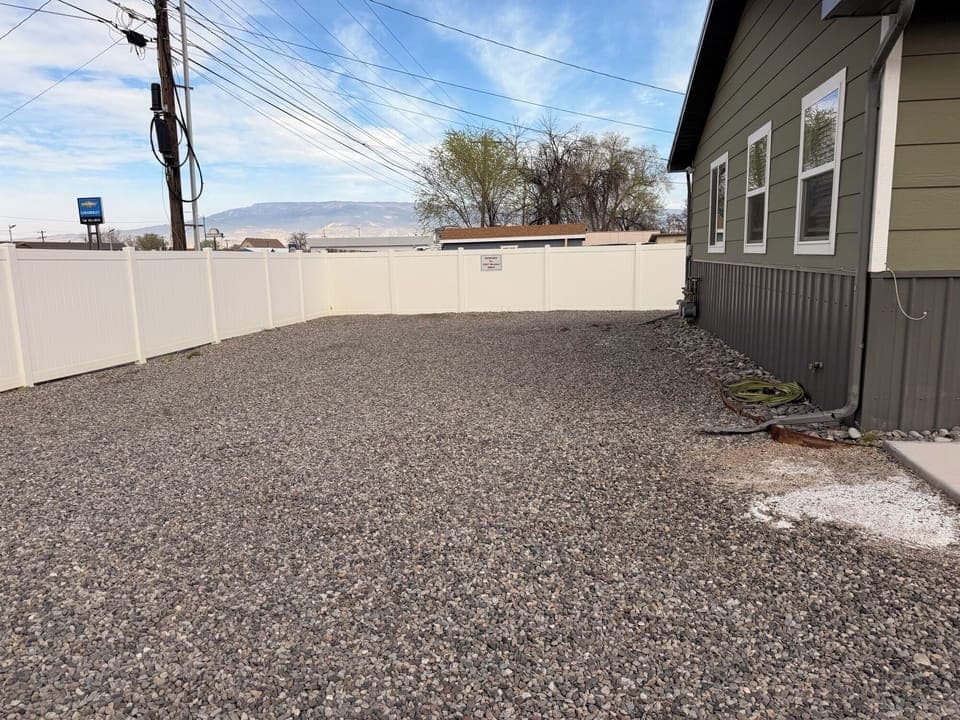 Private, fenced in parking 