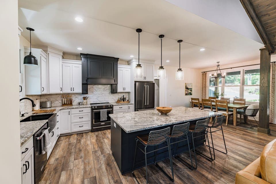 We love to cook & hope you do, too! In addition to plenty of dishes & glasses, the kitchen has a gourmet coffee maker (& coffee!), electric tea kettle, high-quality knives, Instant Pot, electric griddle, popcorn maker, olive oil, spices, & more!