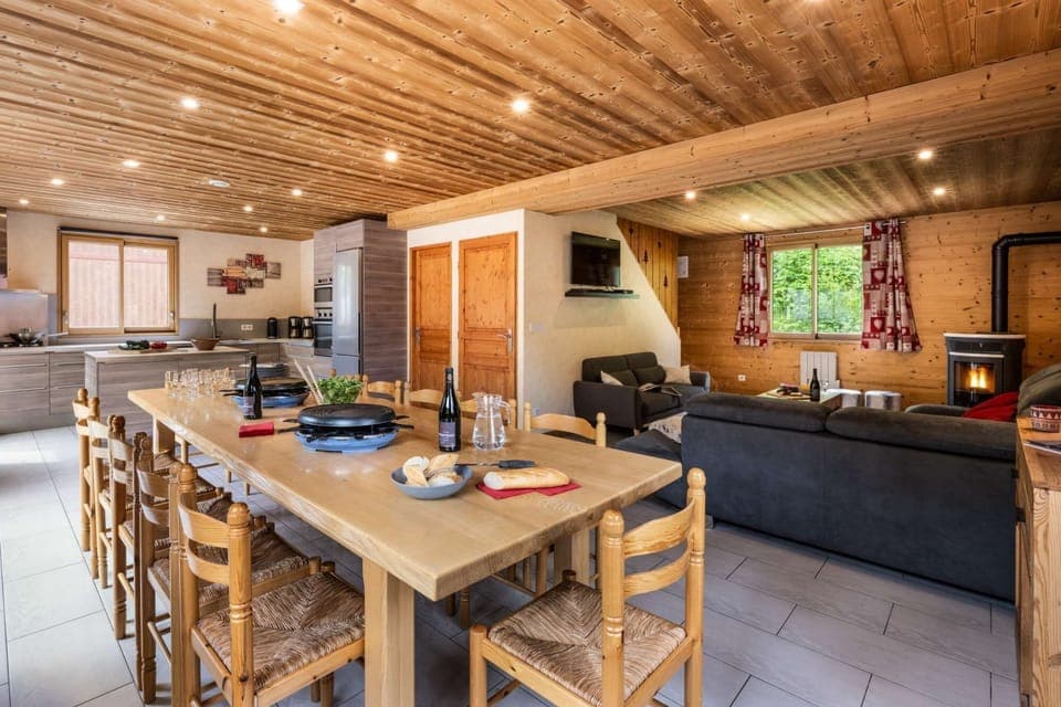 Living room in chalet Snow Mountain &amp; Snow Pearl