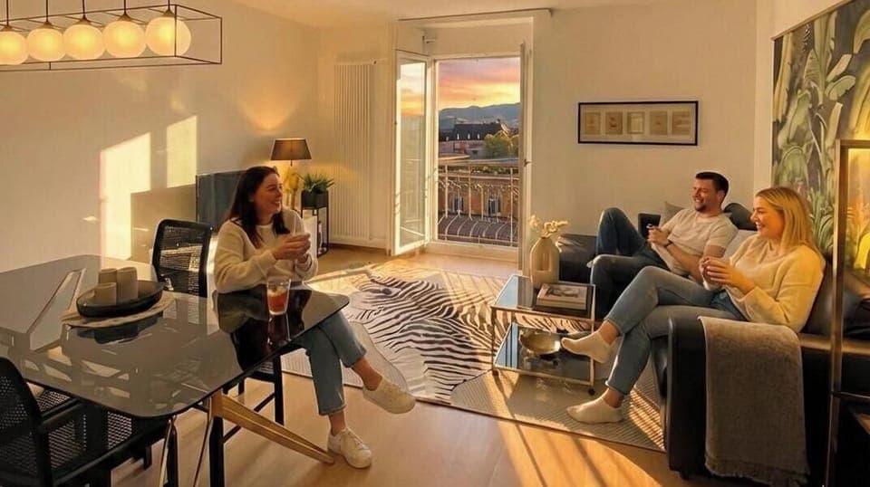 A picturesque view of the living room