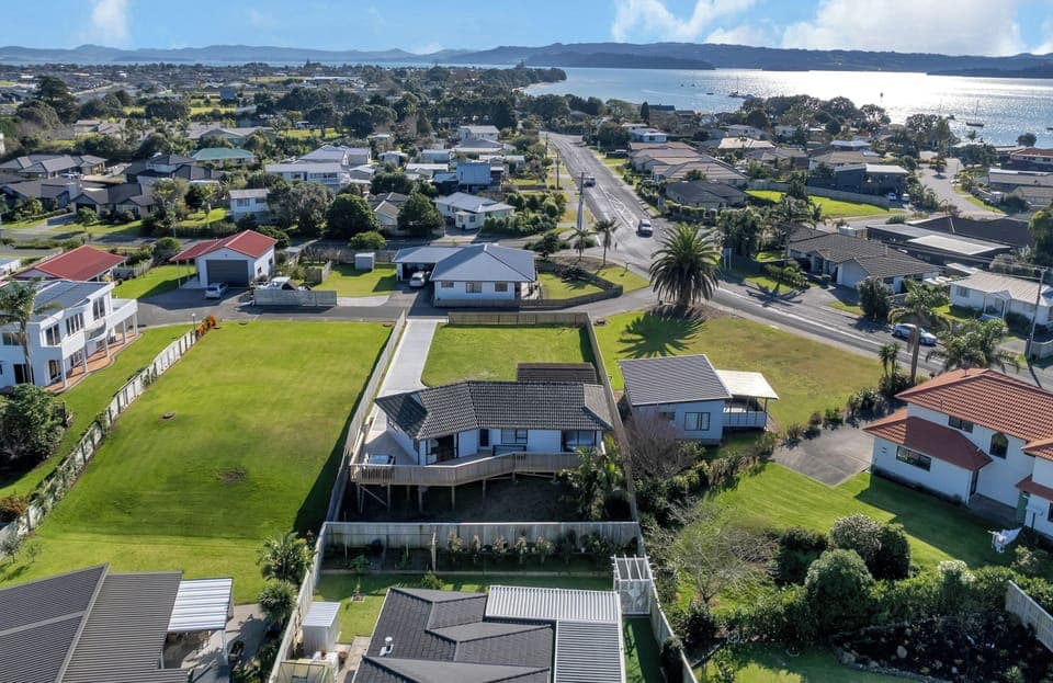 Aerial shot of the property