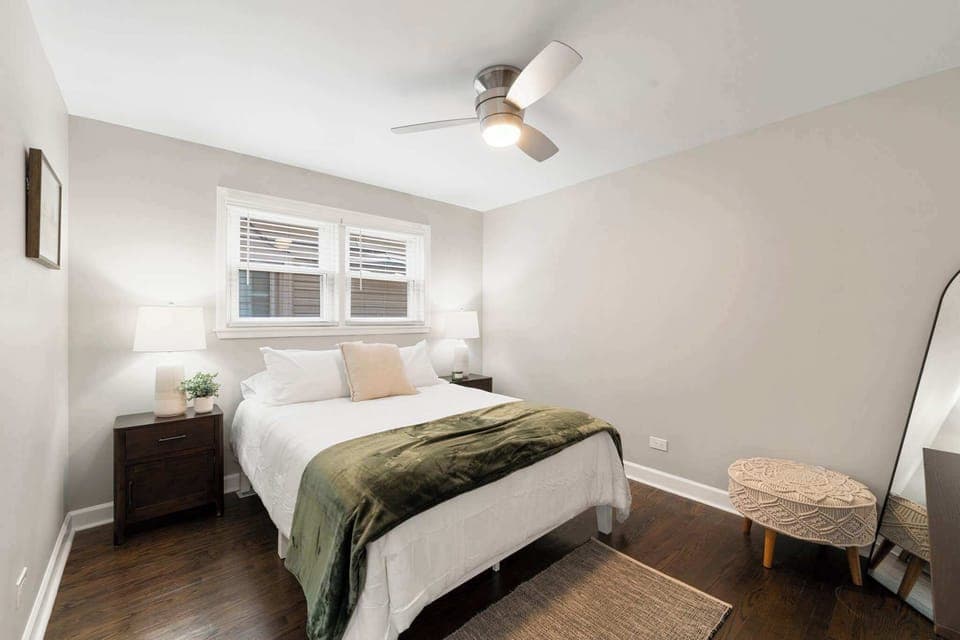 A serene retreat designed for rest, with soft tones and a calming layout for peaceful nights.