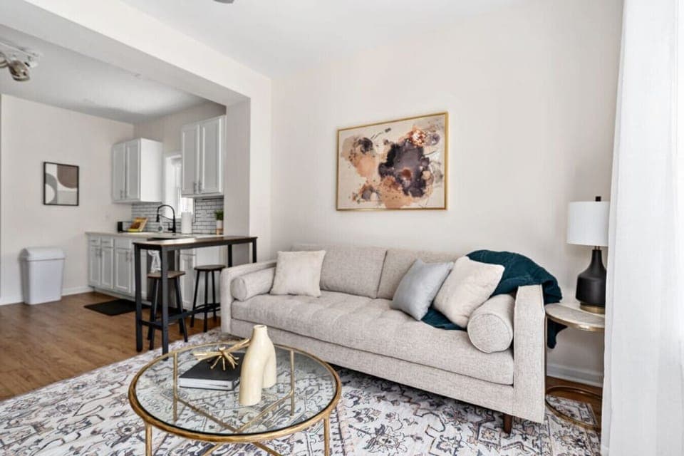 Living Room Open to Kitchen