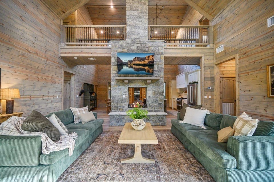 Tons of comfortable seating while watching the game or a movie