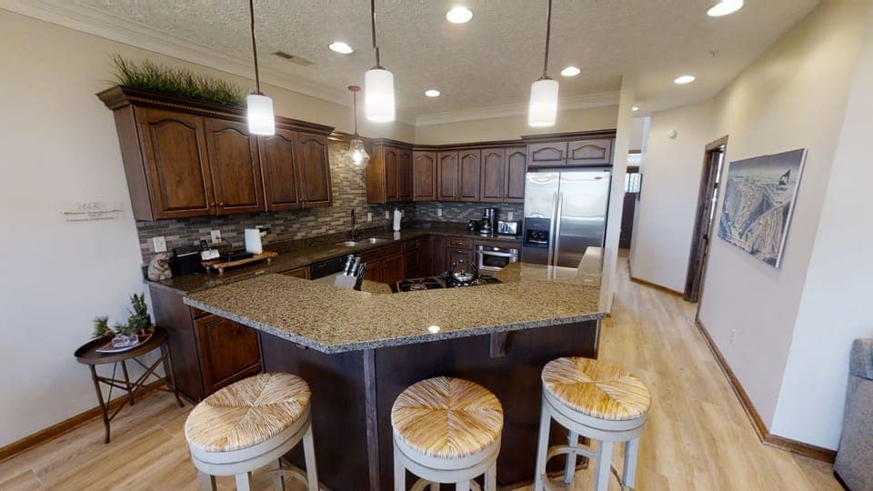 Indoors, Kitchen, Floor, Refrigerator, Furniture