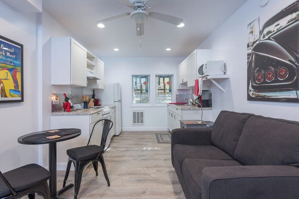 Fully equipped with modern appliances, providing all the essentials for preparing meals during your stay.