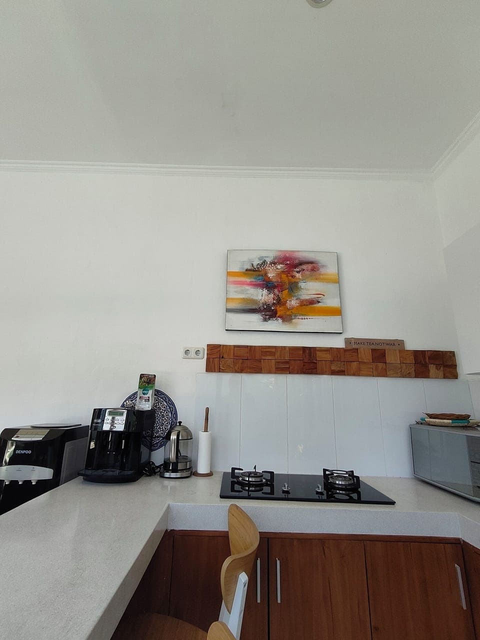 Kitchen with utensil and cutlery