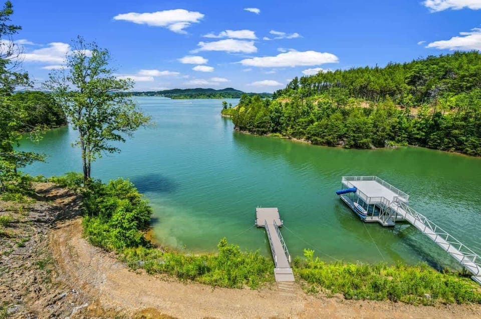 Deck looking down to the dock (left)