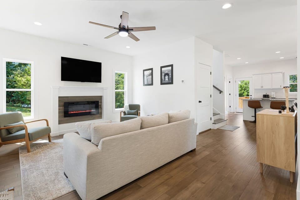 Kickback and relax with a nice fire