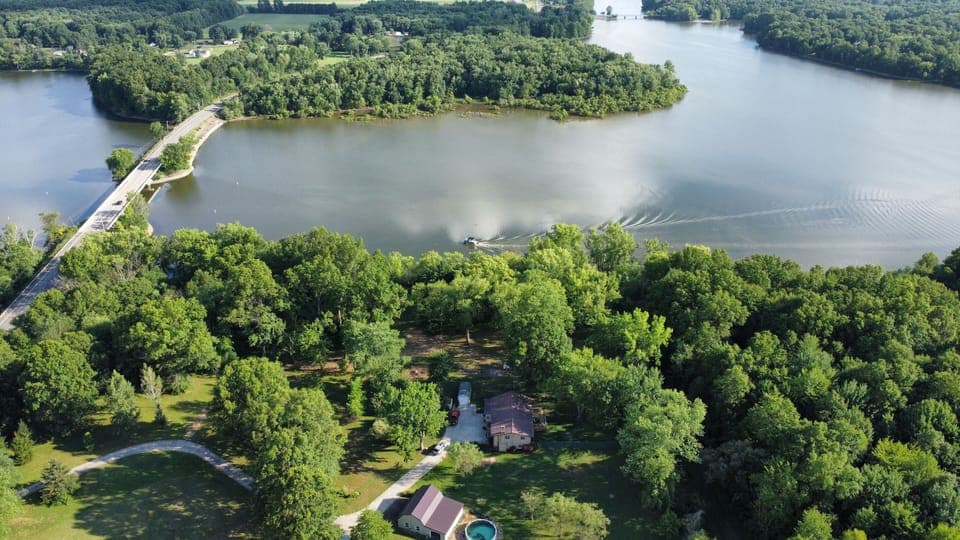An photo of our property from above
