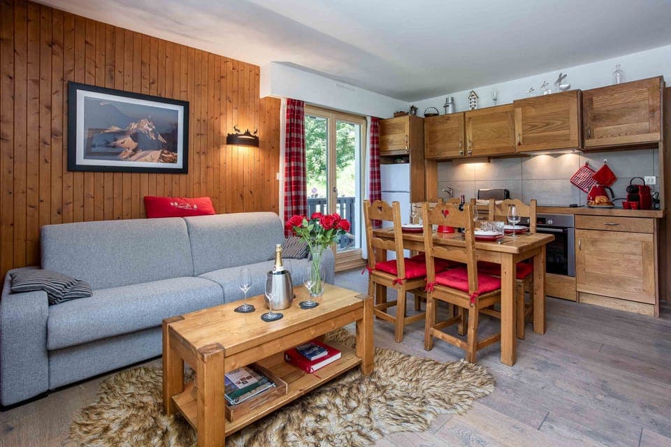 Open plan living dining kitchen