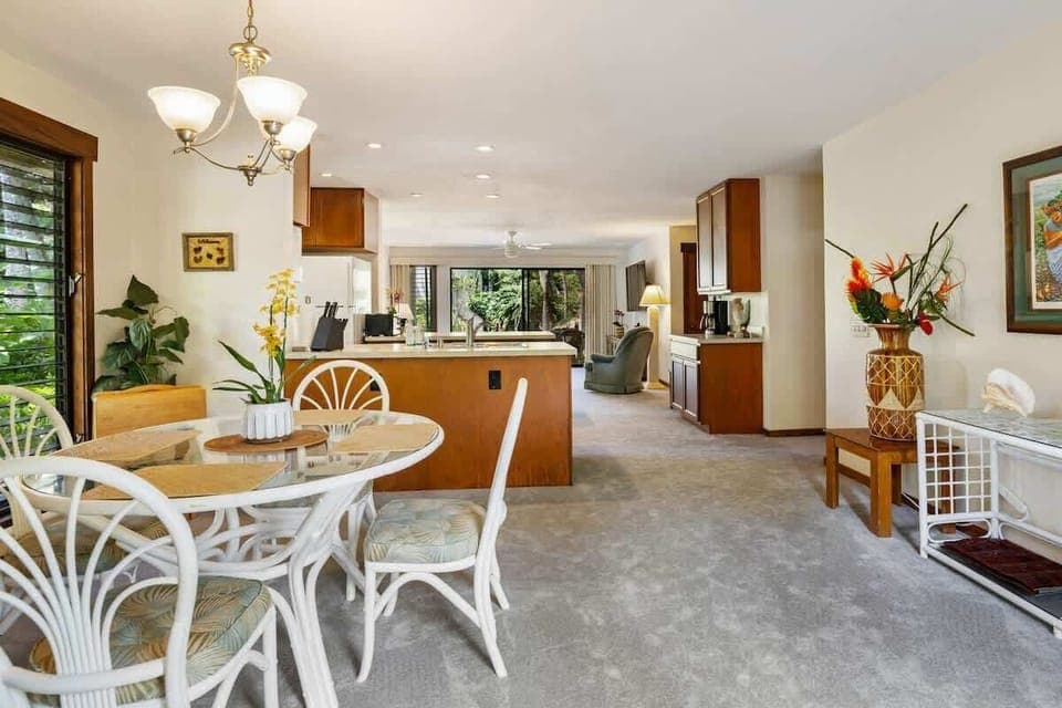 Dining, Kitchen & Living Area