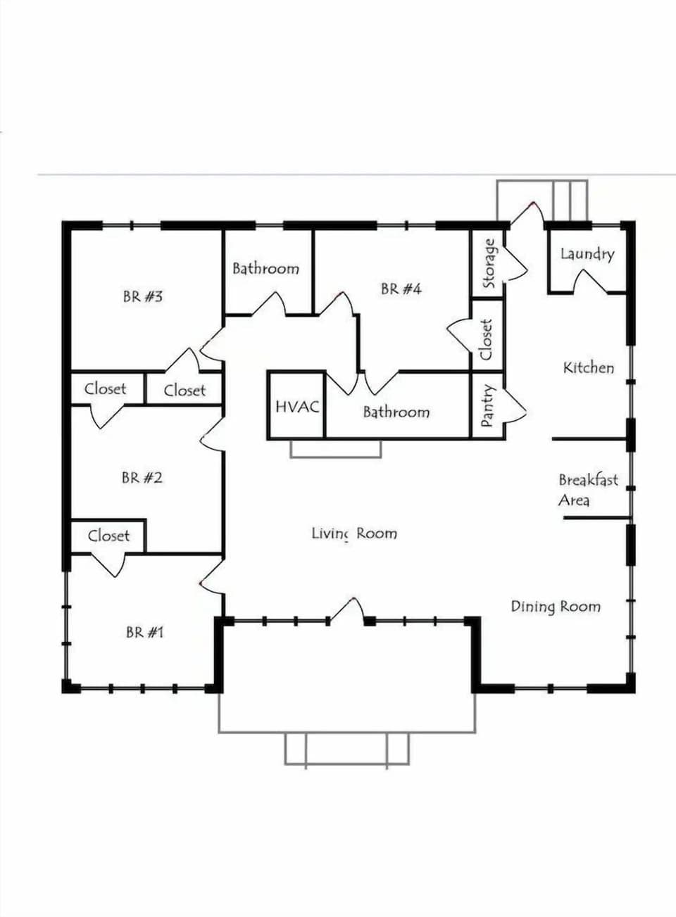 Map of house layout