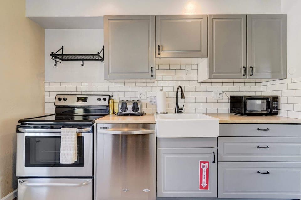 Compact kitchen convenience.