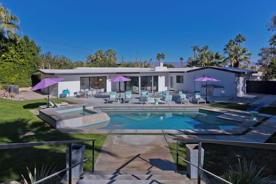 Pebble tech pool and spa