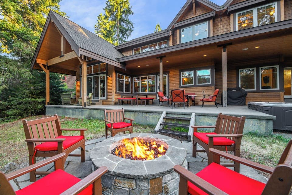 Our fireplace is perfect for chilly nights