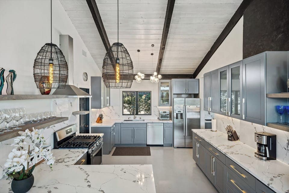 Spacious kitchen with pantry