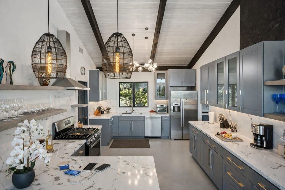 Spacious kitchen with pantry