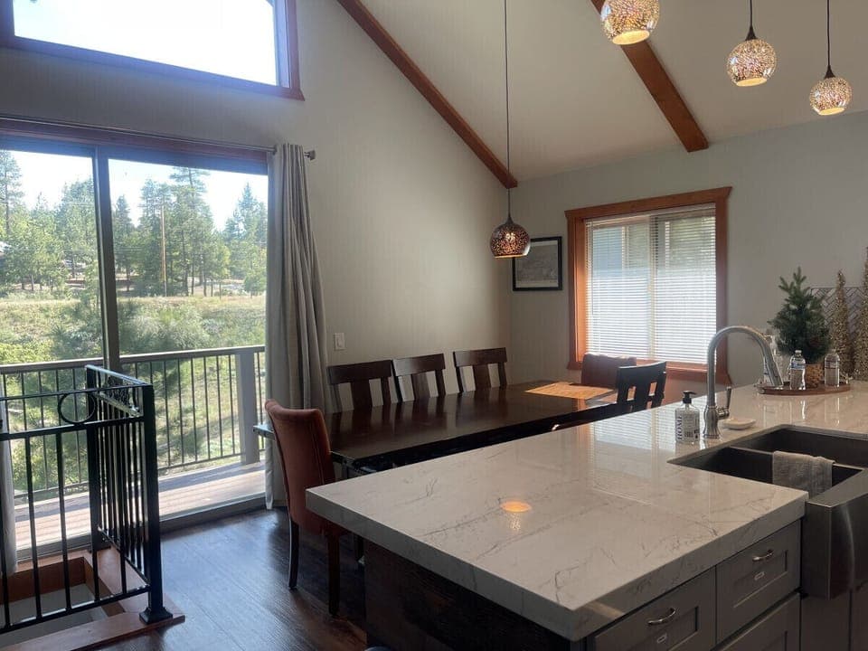 Dining room with a view