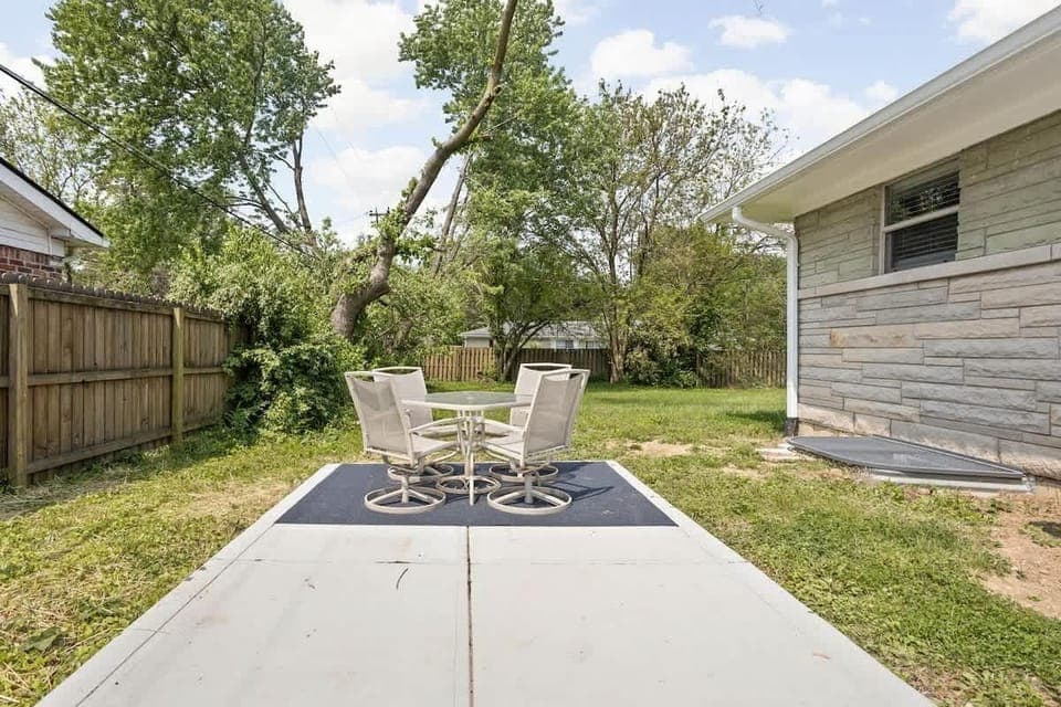 Enjoy a morning cup of coffee outside on the patio!