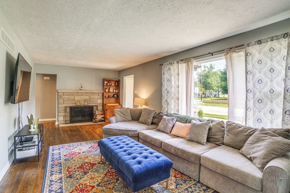 South Bend Vacation Rental | 4BR | 2BA | 3 Steps Required | 2,800 Sq Ft