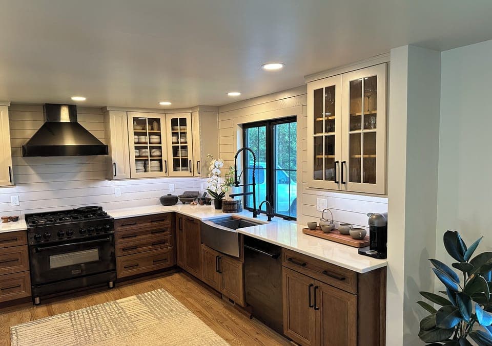 Beverage station and pantry, fully equipped essentials. 