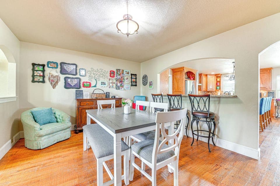 Dining Room | Dishware/Flatware Provided | 1st Floor