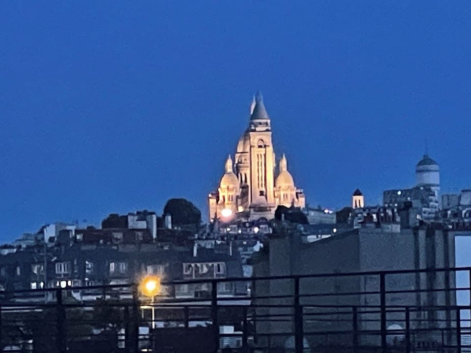 Night view from the balcony of the flat