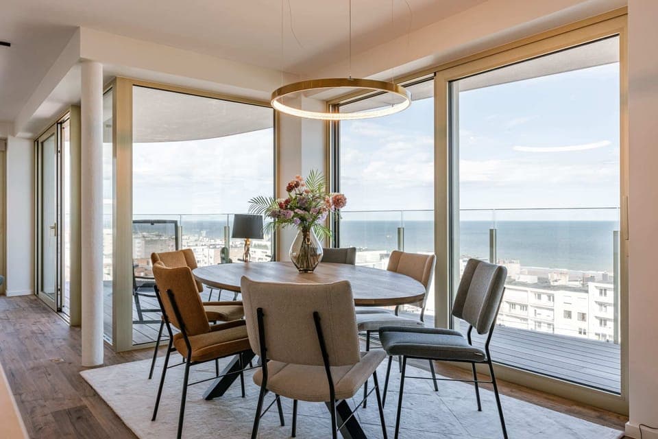 Dining area with seaview
