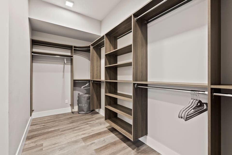 Master ensuite closet. Plenty room