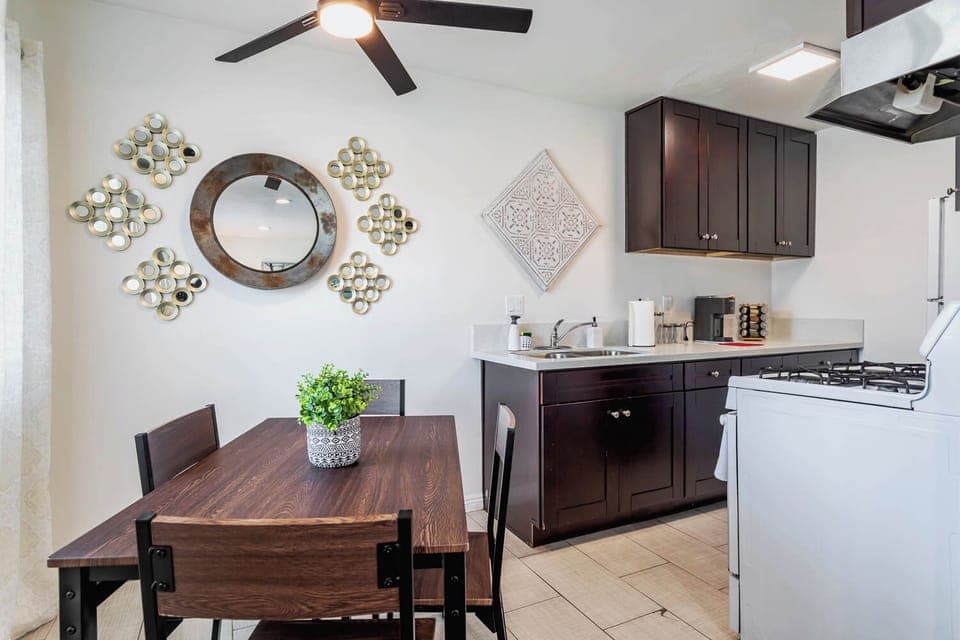 Spacious Dining Table. 