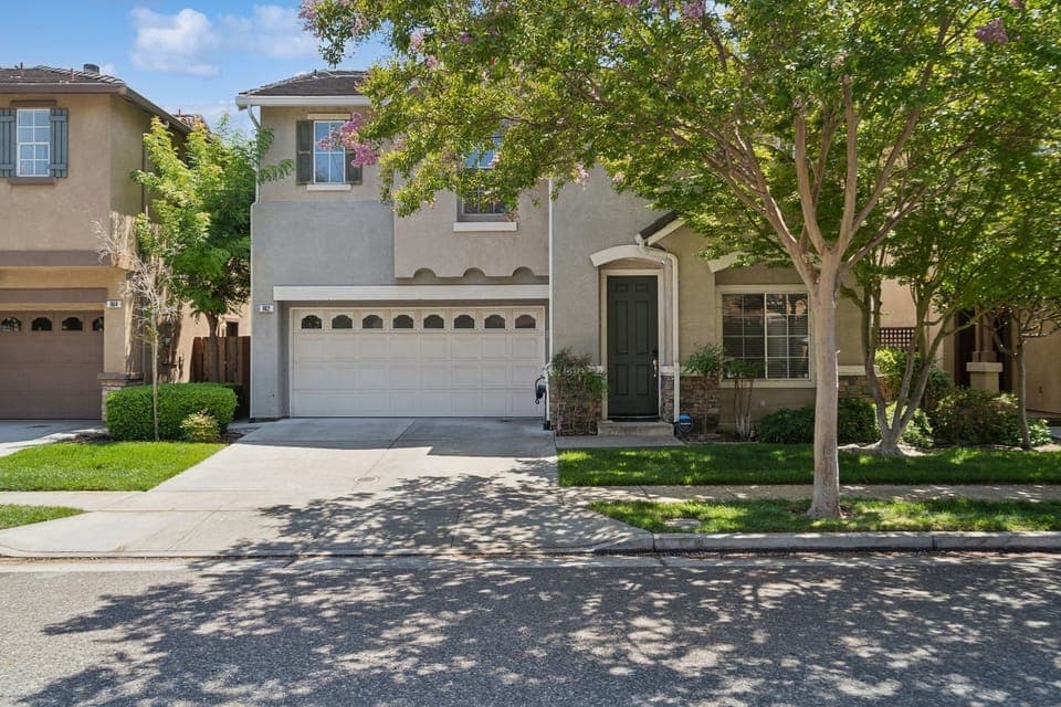 Neighborhood, City, Tree, Grass, Road