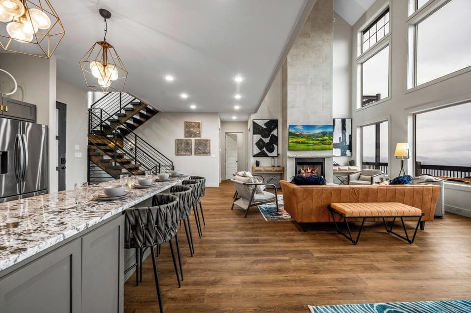 Entry Level - Kitchen, Living Room, Dining