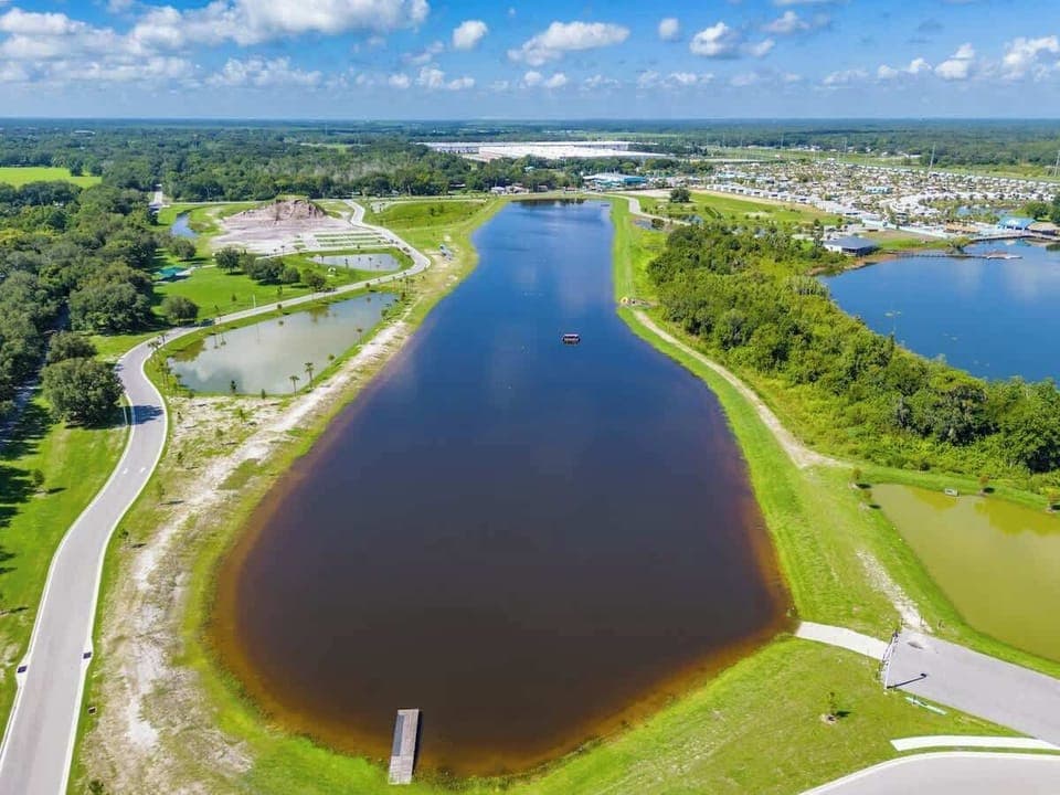 Enjoy fishing, boating and kayaking here at Lake Myrtle, just a stone’s throw away from our 4-bedroom house!
