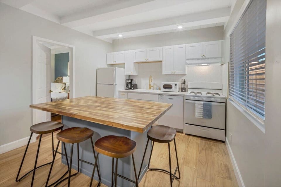 Whip up delicious meals in our kitchen stocked with all the essentials.