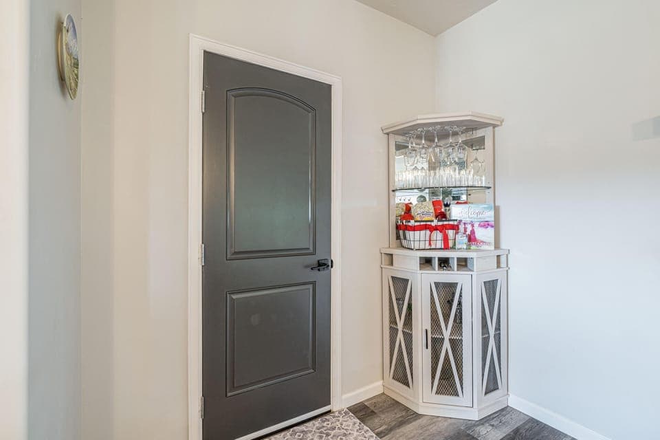A well-lit and spacious entryway that makes coming and going a breeze.