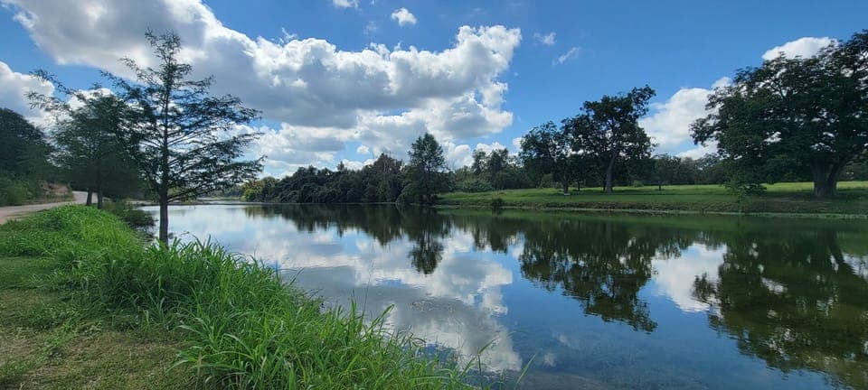 The beautiful blanco river is a 4 min drive from our home