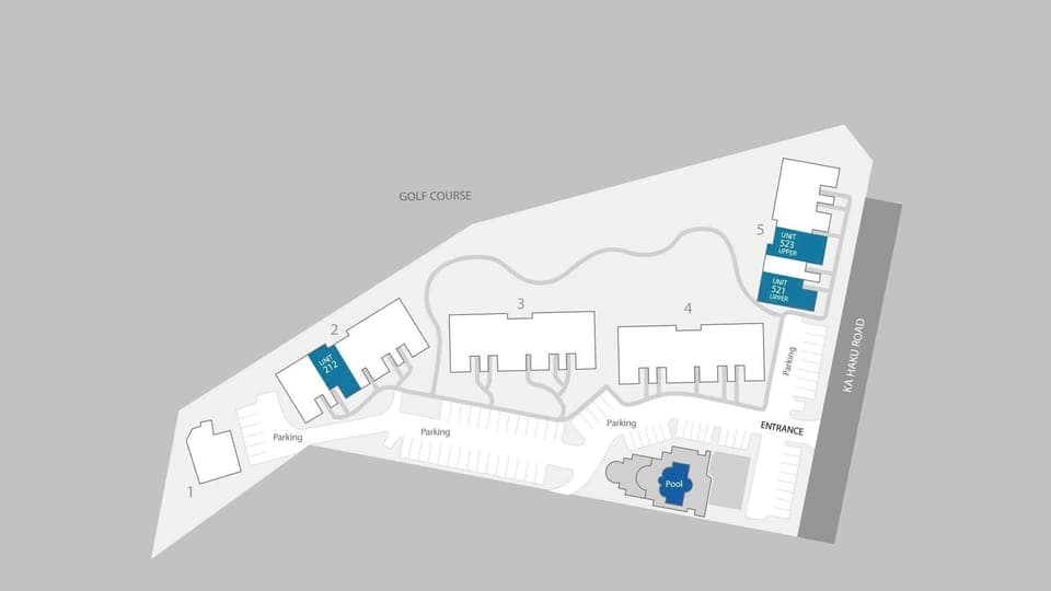 Emmalani Court at Princeville Resort Map - Parrish Kauai