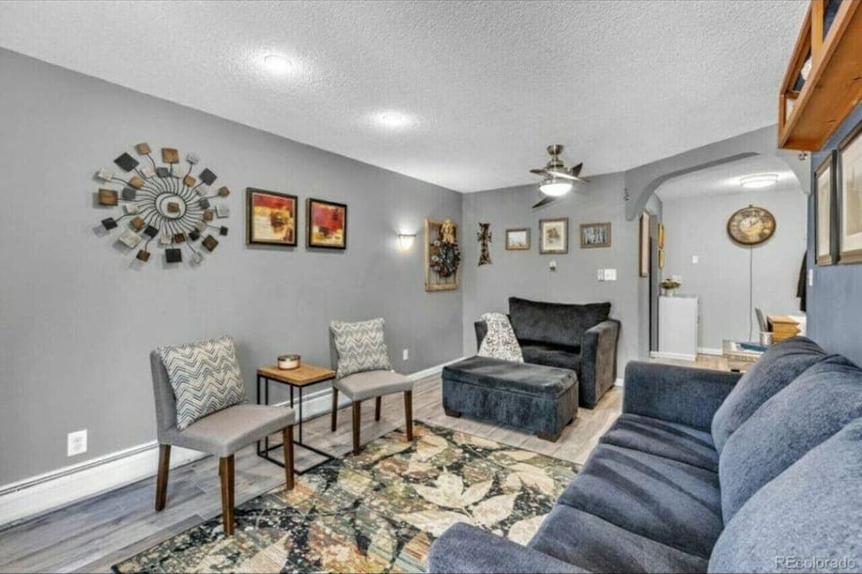 Find your place on the comfy living room sofa.