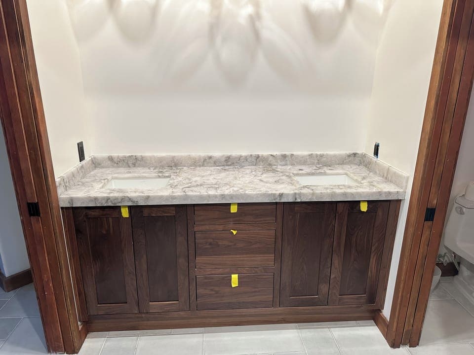 In progress master bath